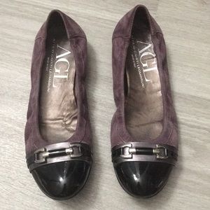 Agl Suede Cap toe Ballet Flats